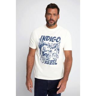 JP1880  T-shirt a mezze maniche con stampa e scollo a girocollo 