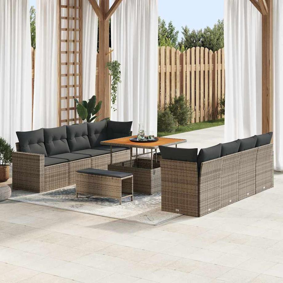 VidaXL Garten-sofa poly-rattan  