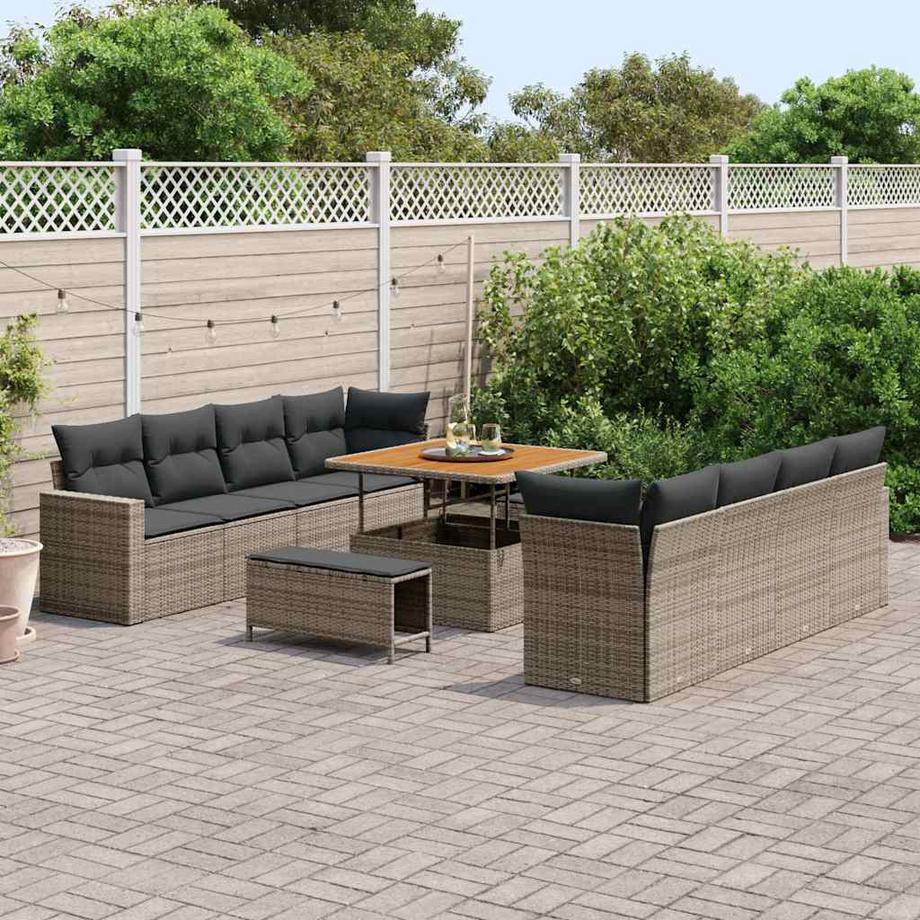 VidaXL Garten-sofa poly-rattan  