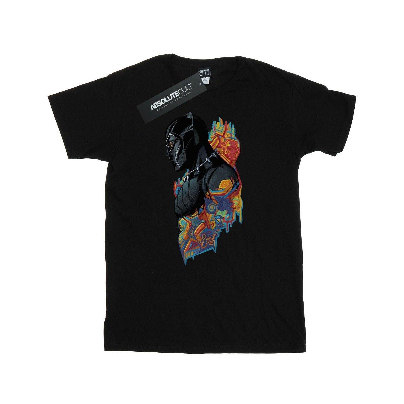 Image of Black Panther Profile Tshirt Herren Schwarz XXL