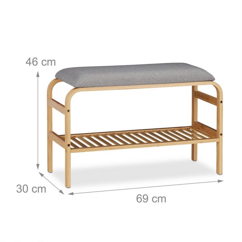 B2X Panca portascarpe con spazio per 3-6 paia di scarpe  