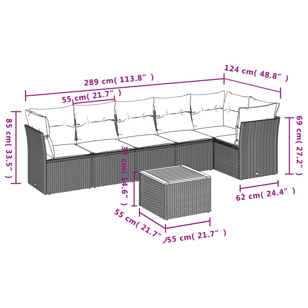 VidaXL Garten sofagarnitur poly-rattan  