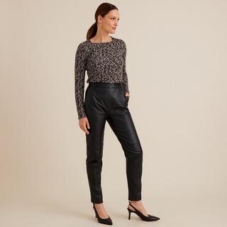 La Redoute Collections T-shirt thermique brossé à motifs manches longues  