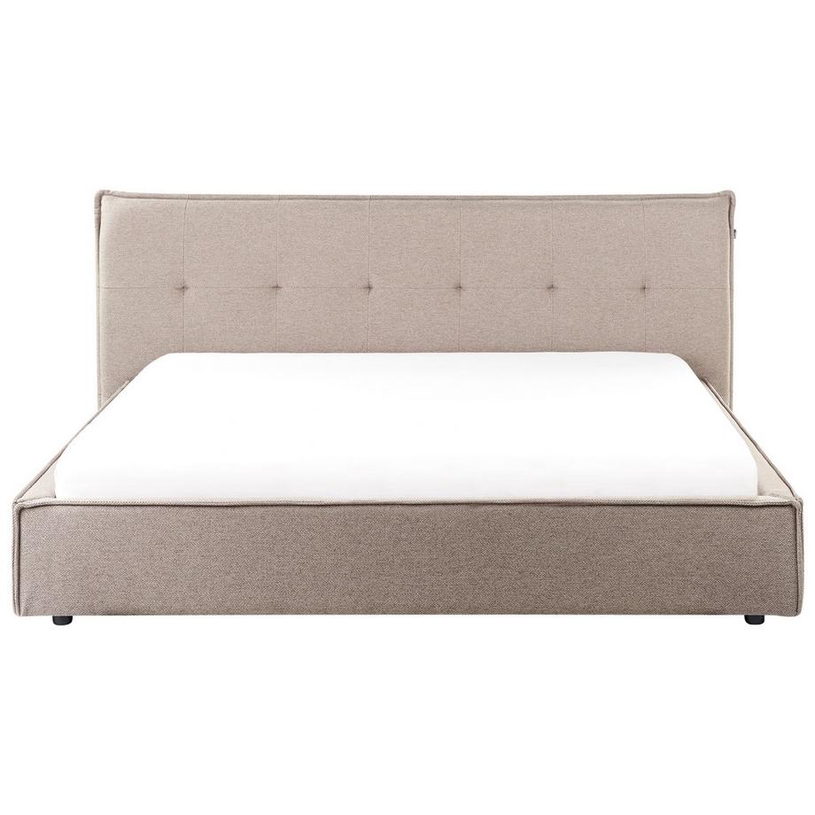 Beliani Wasserbett aus Kunstleinen Skandinavisch LESTRE  