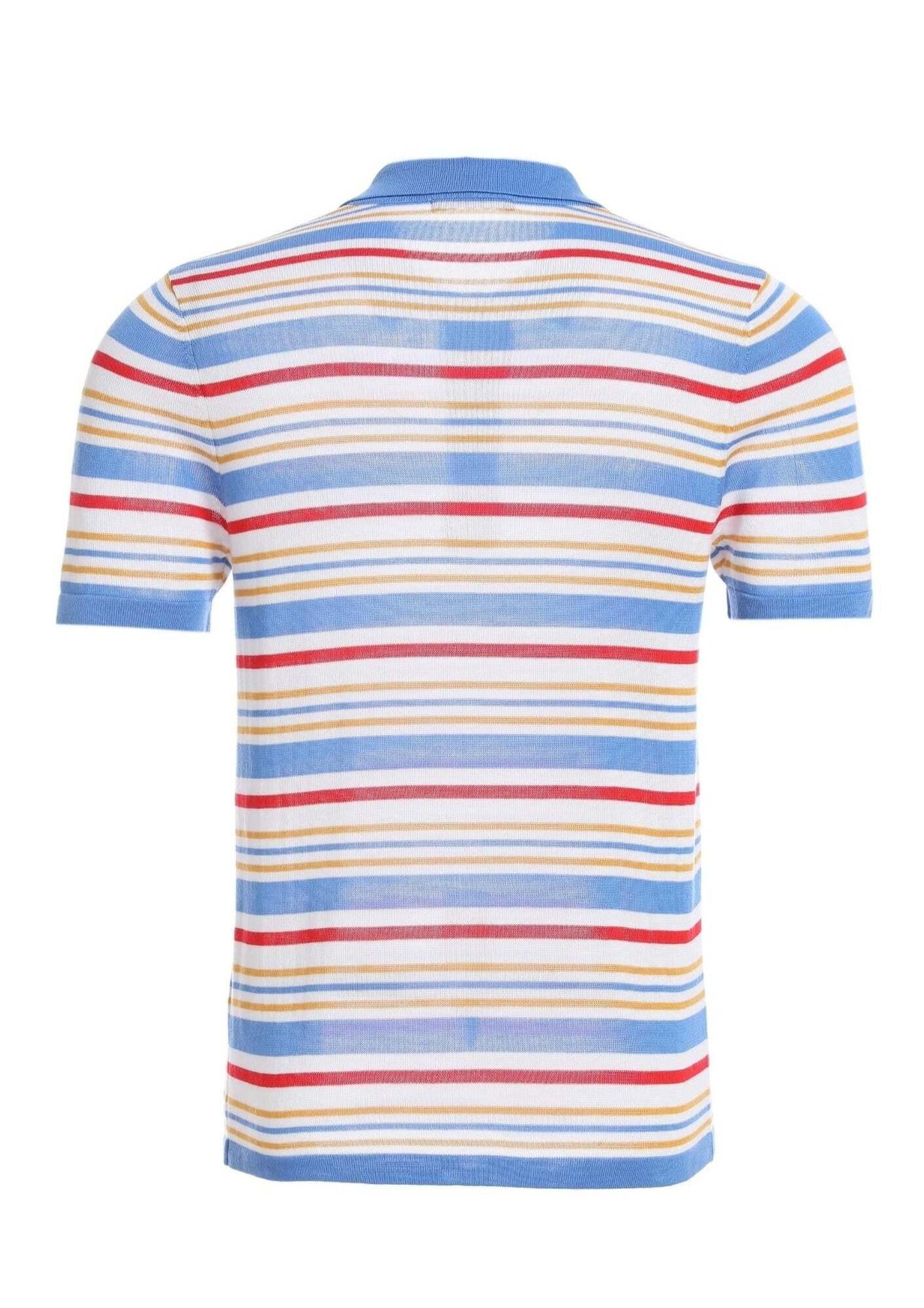 Bellemere New York  Polo Bellemere in Tencel multicolore a righe fantasia 