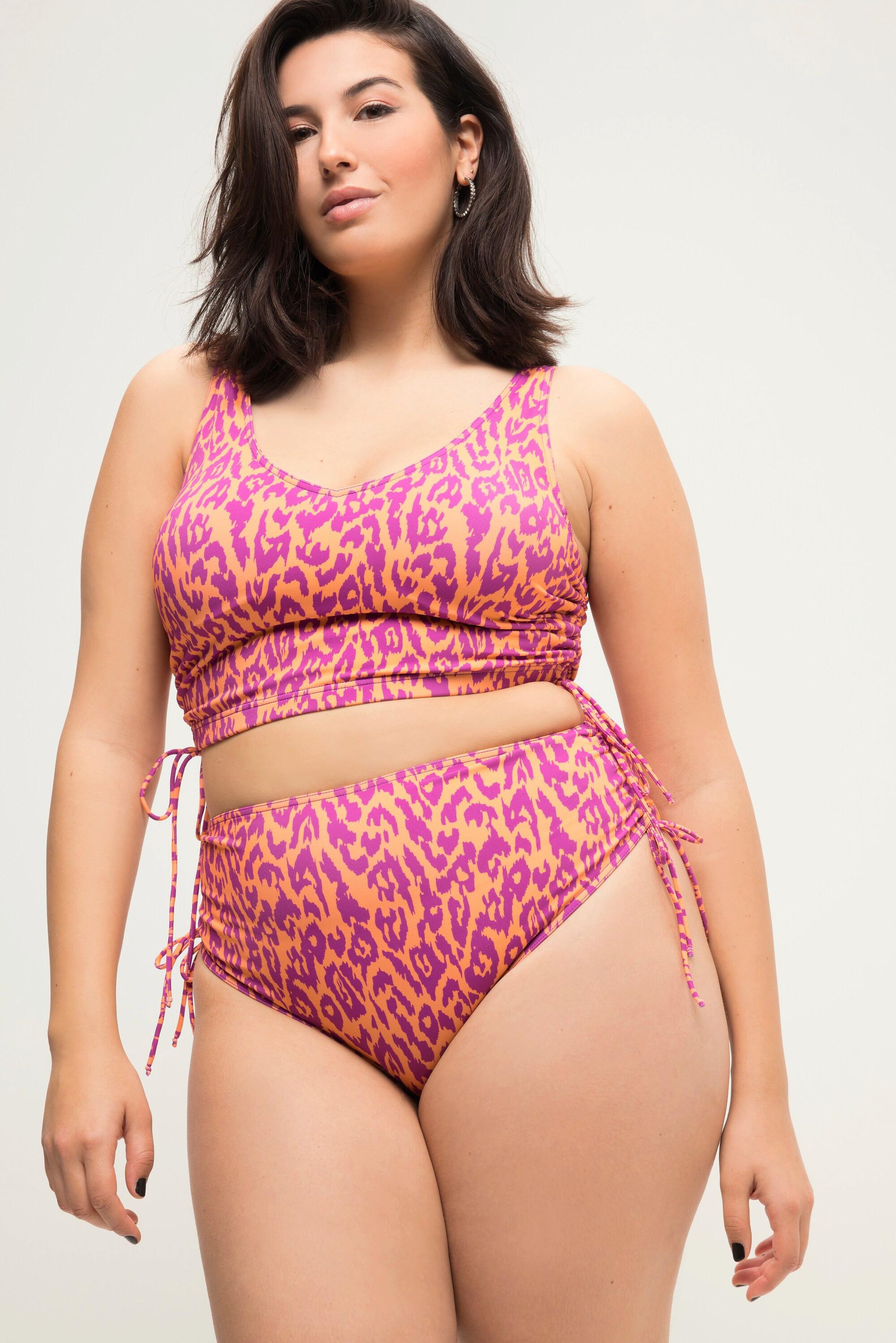 Studio Untold  Bikini-Slip, Color-Leo, seitliche Bänder 