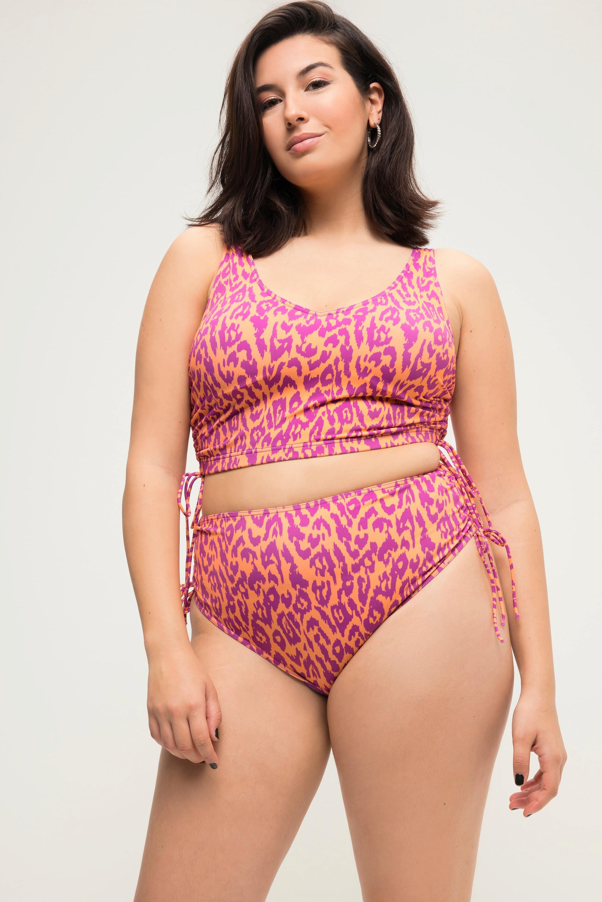 Studio Untold  Bikini-Slip, Color-Leo, seitliche Bänder 