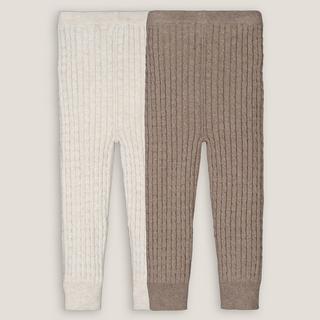 La Redoute Collections  Lot de 2 leggings en tricot torsadé 