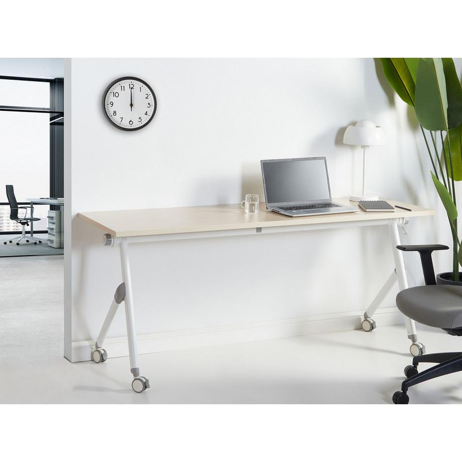 Beliani Zusammenklappbarer Schreibtisch aus Melaminbeschichtete Spanplatte (MFC)  BENDI  