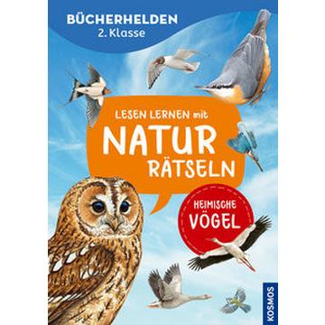 Lesen lernen mit Naturrätseln, Bücherhelden 2. Klasse, heimische Vögel