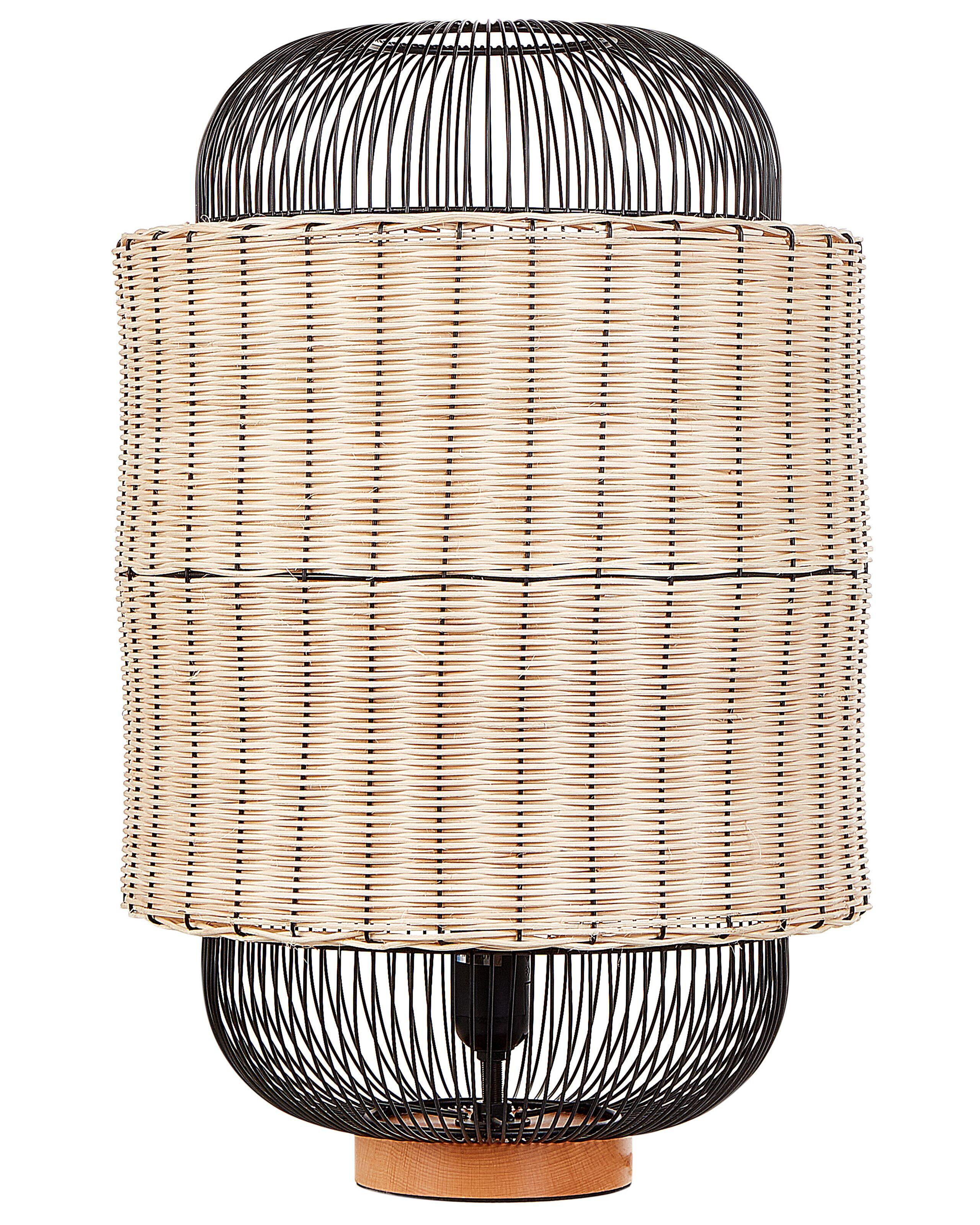 Image of Tischleuchte aus Rattan Boho TANGANYIKA Tischleuchte aus Rattan Boho TANGANYIKA