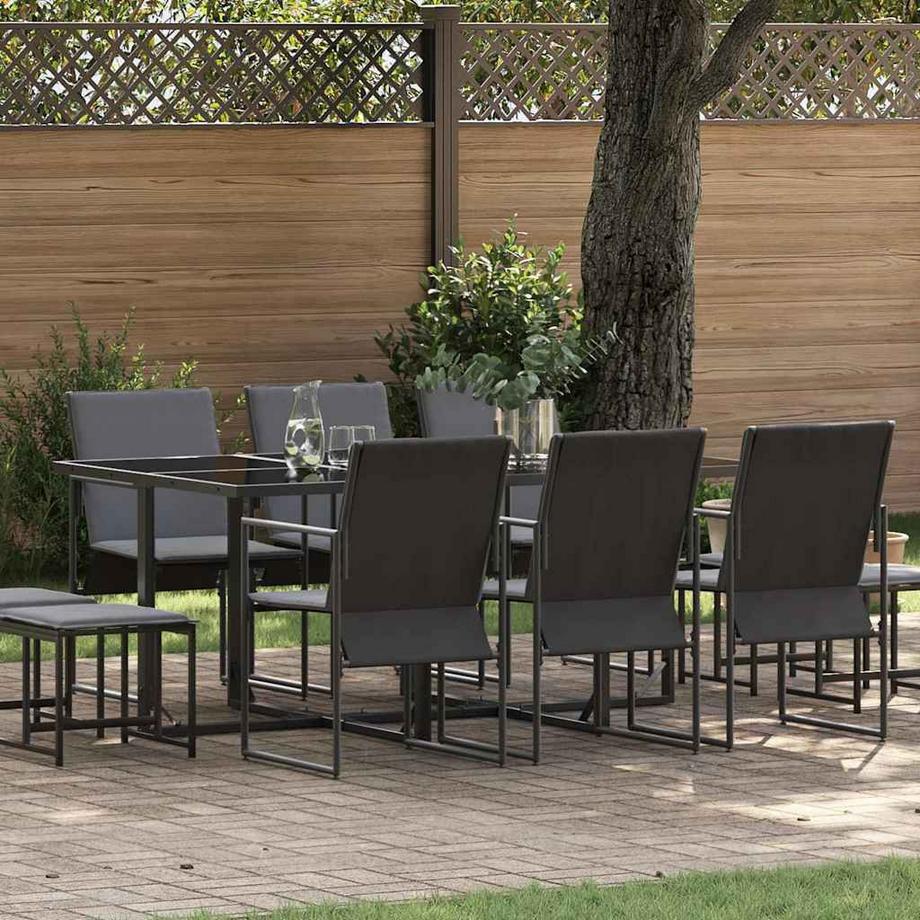 VidaXL Mobilier de jardin acier  