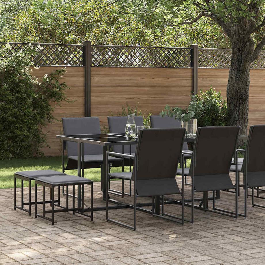 VidaXL Mobilier de jardin acier  