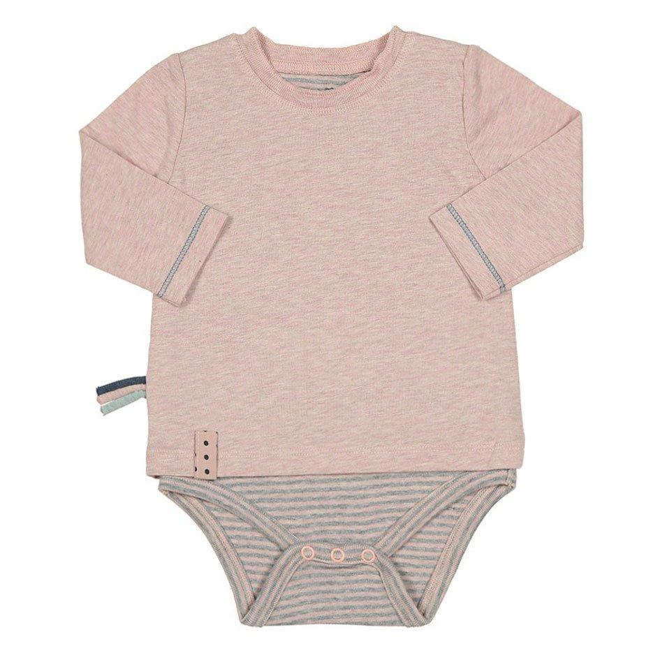 Image of Langarm-bodyshirt Unisex Rosa 12-18M