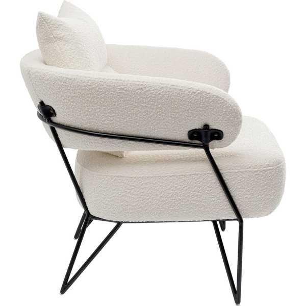 KARE Design Fauteuil Peppo blanc  