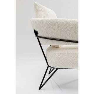 KARE Design Fauteuil Peppo blanc  