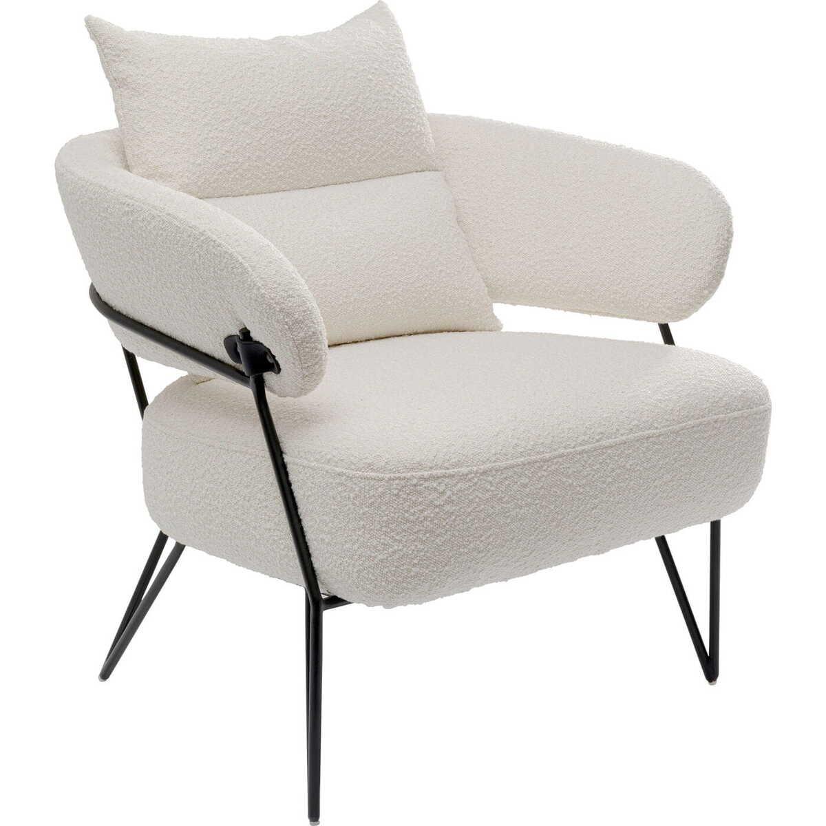 KARE Design Fauteuil Peppo blanc  