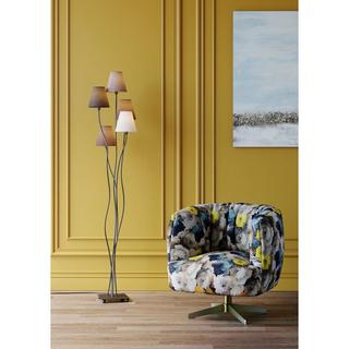 KARE Design Fauteuil pivotant pivoine jaune  