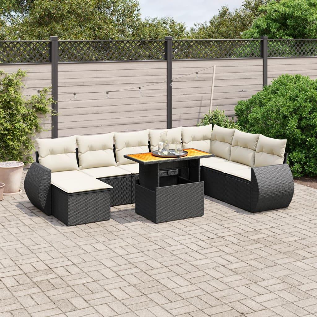 VidaXL set divano da giardino Polirattan  