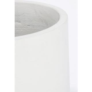 mutoni Vaso per piante Hoian bianco alto rotondo (set di 2)  