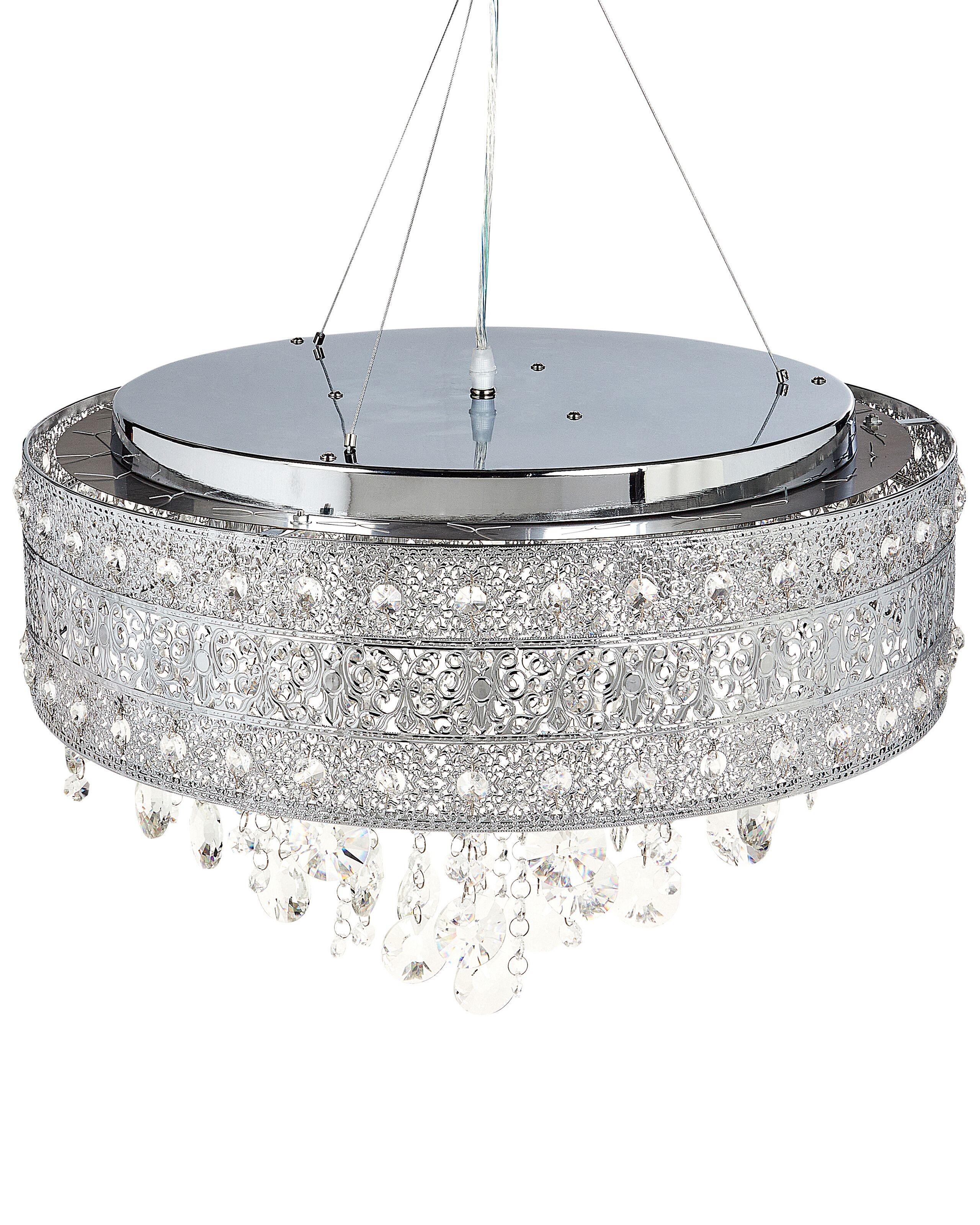 Beliani Lampe suspension en Cristal Glamour BARBEIRA  