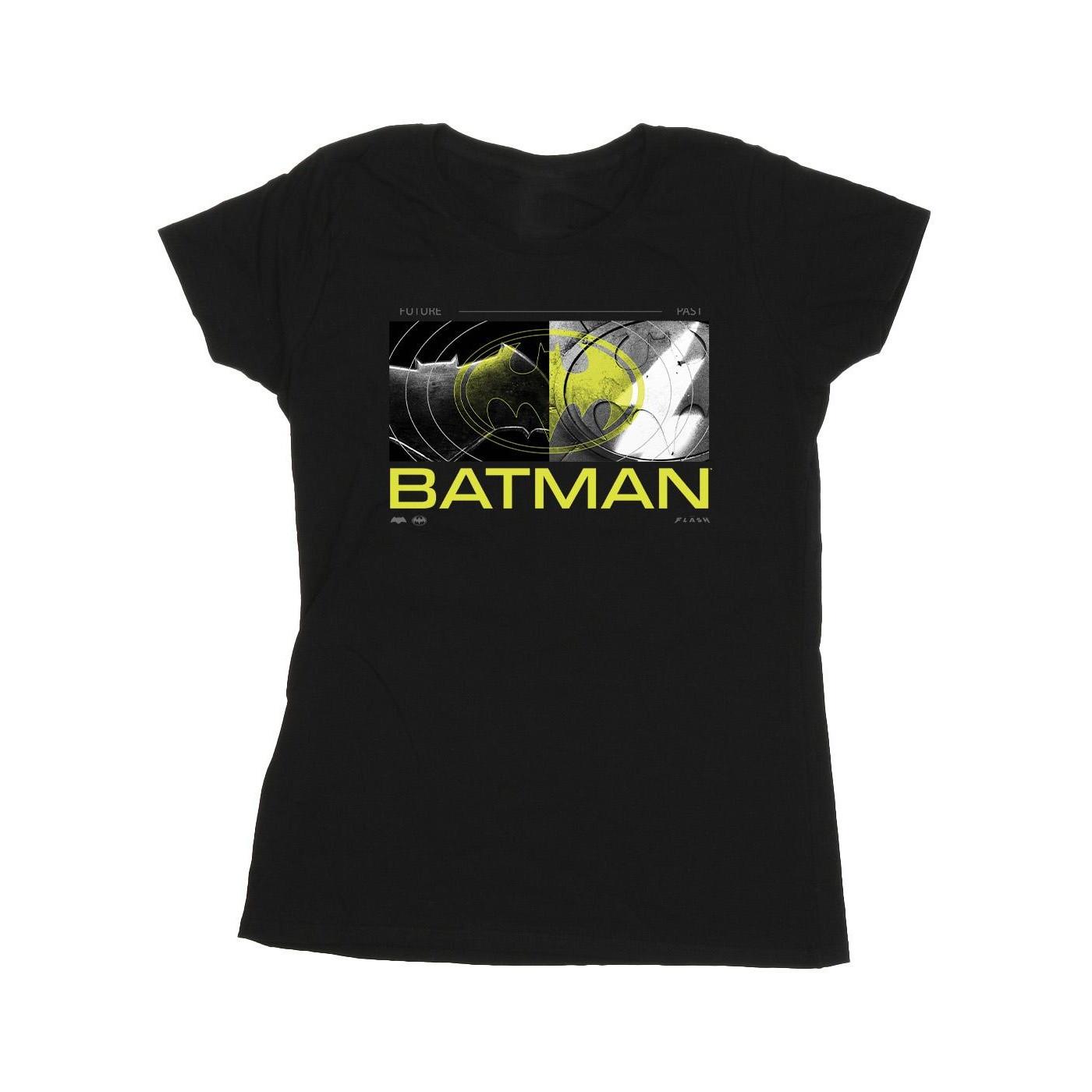 Image of The Flash Batman Future To Past Tshirt Damen Schwarz M