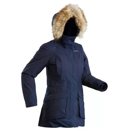 QUECHUA Parka chaude imperméable de randonnée neige femme SH500 ultra-warm  bleu-marine | acheter en ligne - MANOR