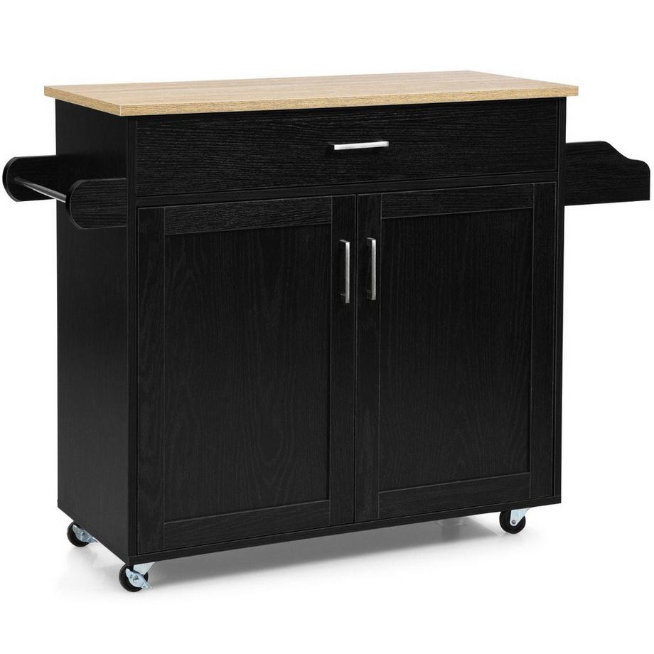 Carrello da cucina isola cucina con cassetto e ripiano regolabile in altezza