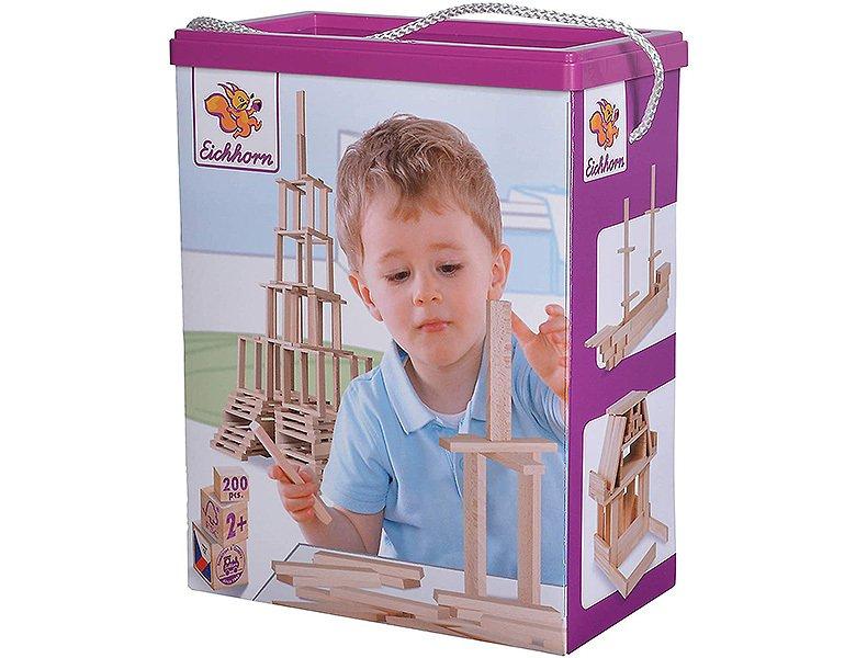 Image of Holzbaukasten (200Teile) Multicolor