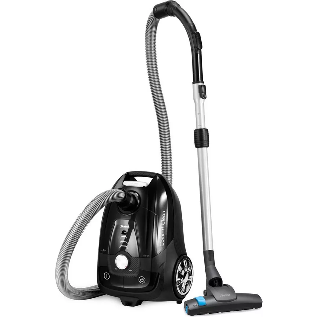 Trisa – Bodenstaubsauger Comfort Clean T9142, Schwarz, 330 mm