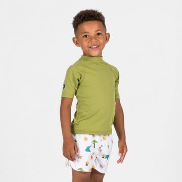 Top neonato anti-UV maniche corte sintetico