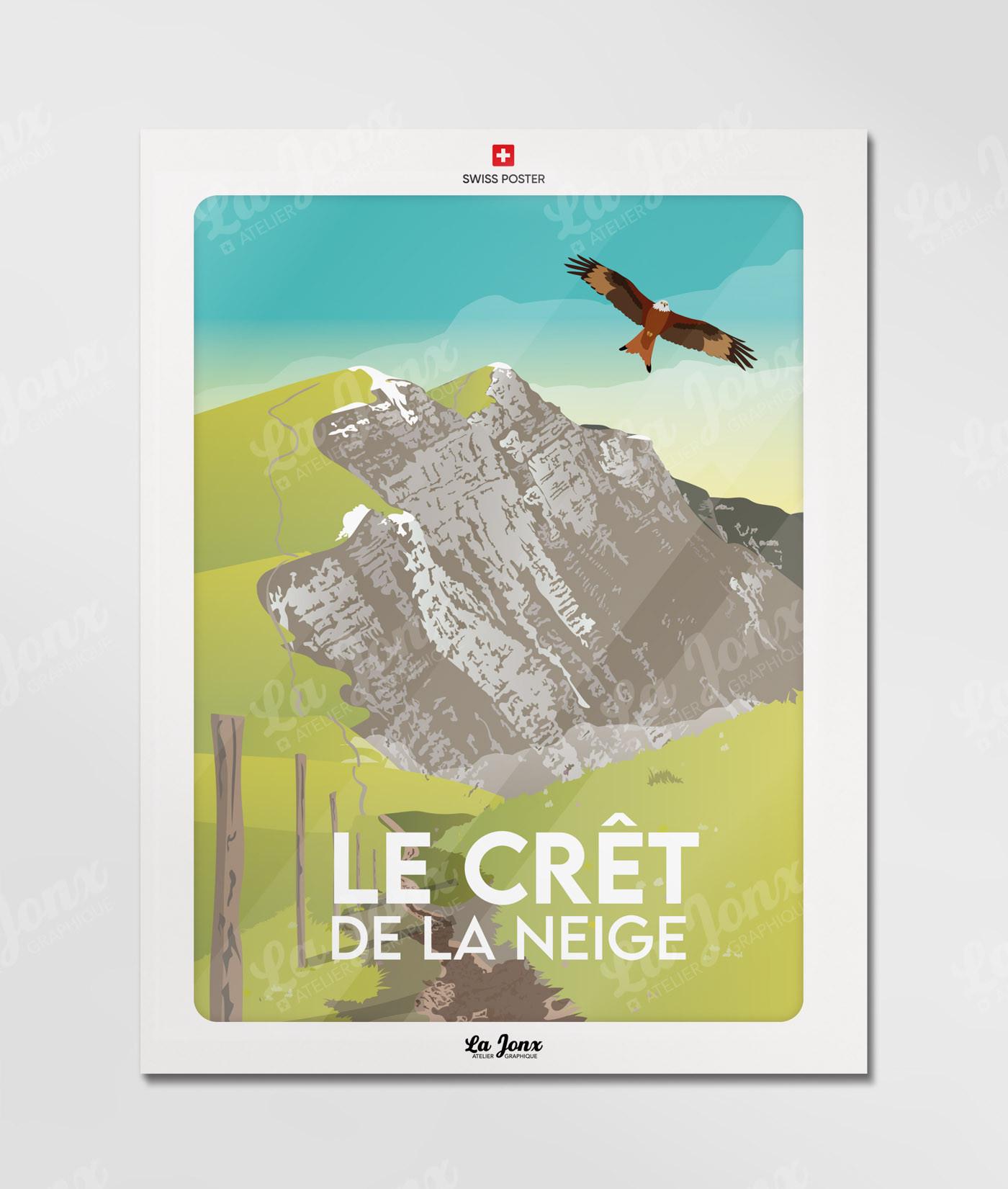 La-Jonx La Crêt de la neige - Poster  