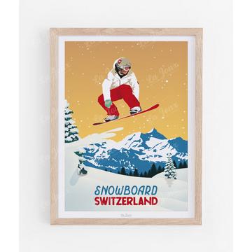 Snowboard in Switzerland - Poster