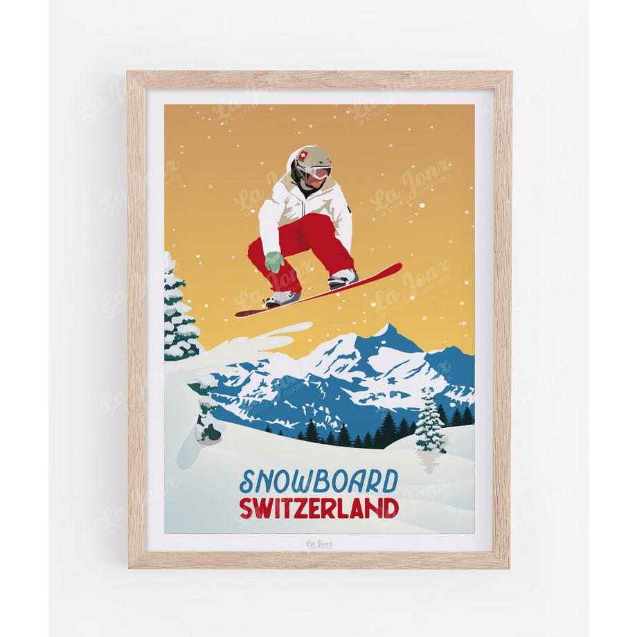 Affiche de Snowboard in Switzerland