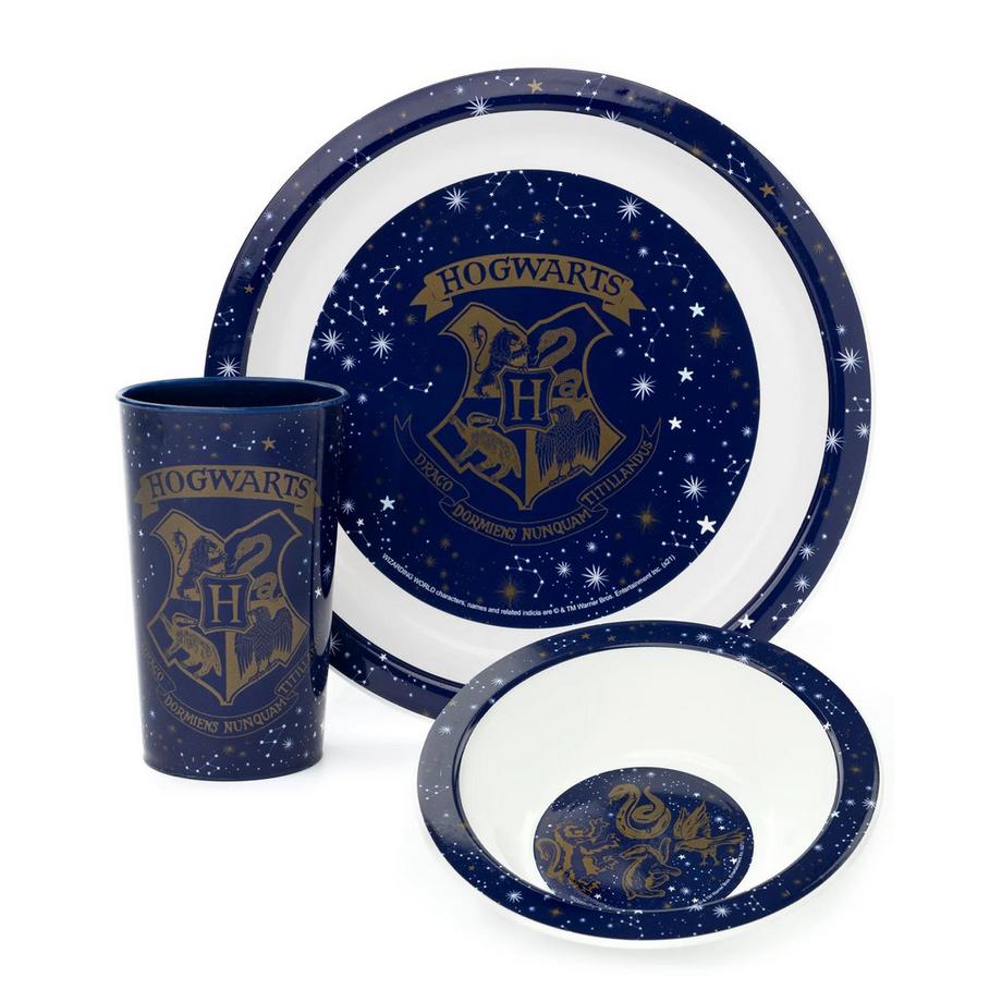 Hogwarts Wappen GeschirrSet 3erPack Polypropylen