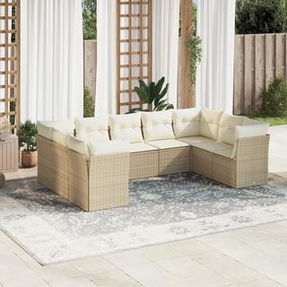 VidaXL set divano da giardino Polirattan  