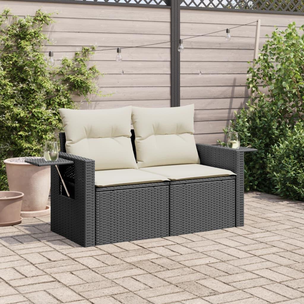 VidaXL Canapé de jardin rotin synthétique  