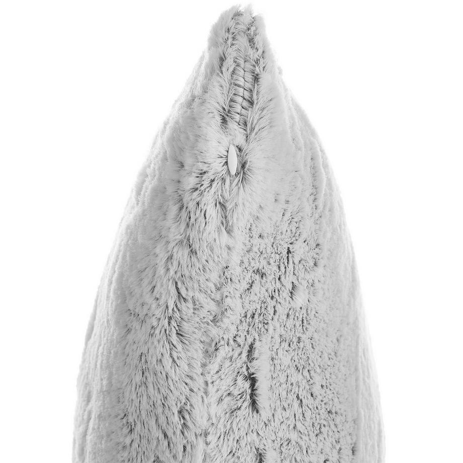 Beliani Lot de 2 coussins décoratifs en Fourrure synthétique  CLEMATIS  