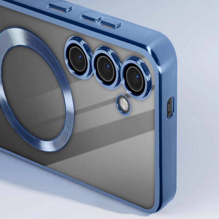 Avizar  Coque MagSafe Samsung S24 Bleu 