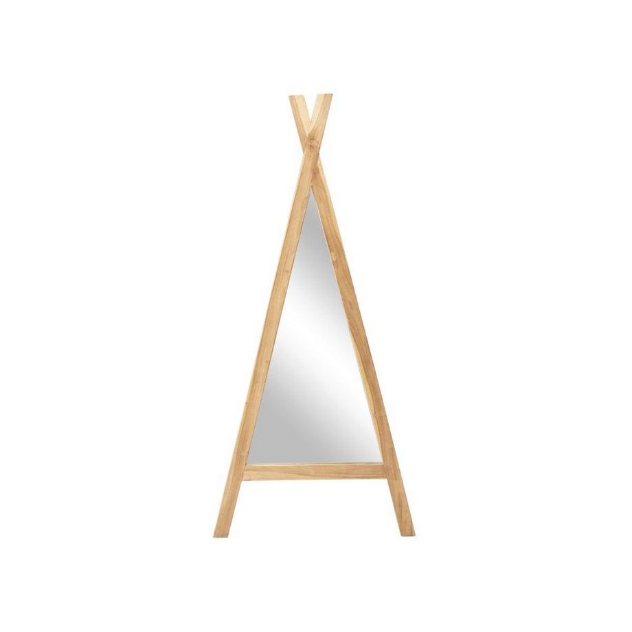 Vente-unique Kinderspiegel Tipi - 55 x 120 cm - Mindi-Holz - Naturfarben - BATAM  