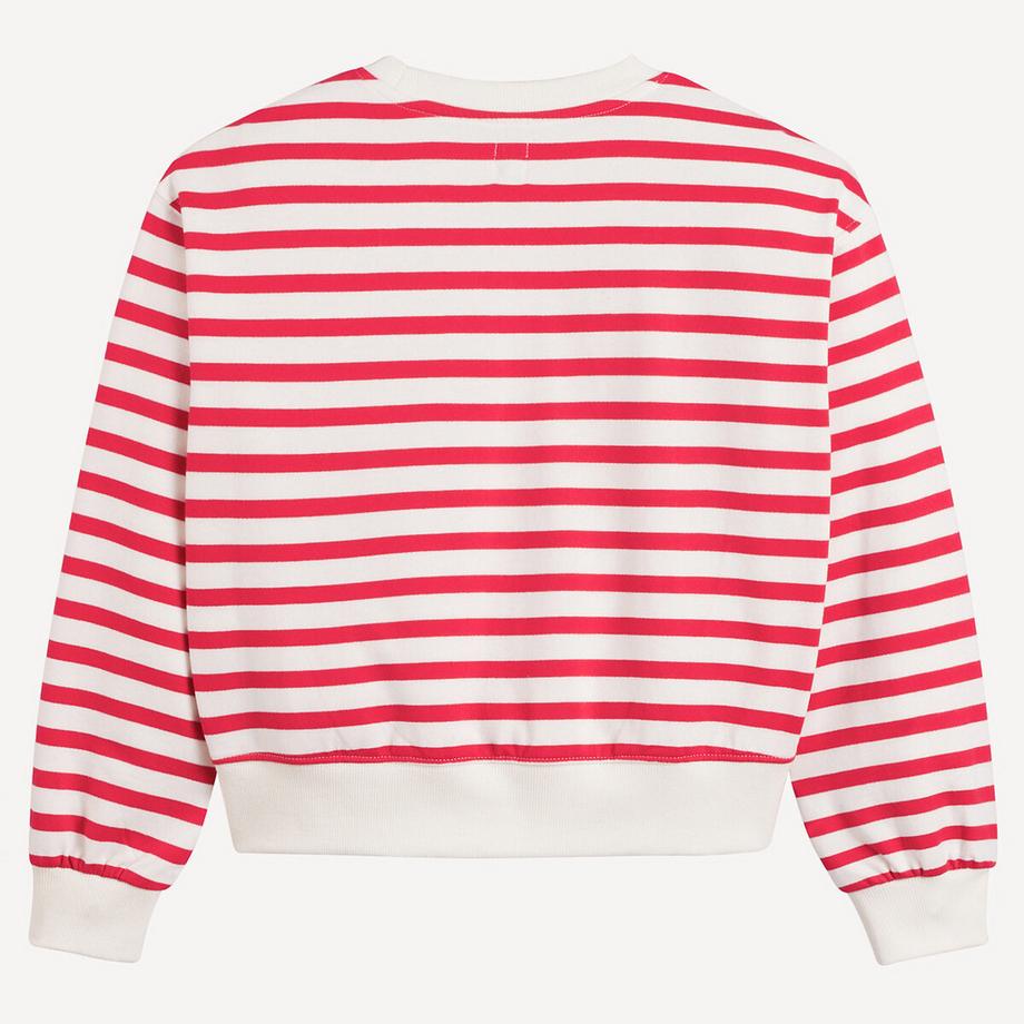 La Redoute Collections  Gestreiftes Sweatshirt mit rundem Ausschnitt 