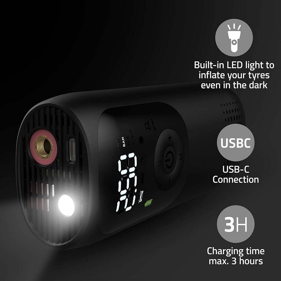 TWHEELS  Pompa elettrica - Mini compressore d'aria 