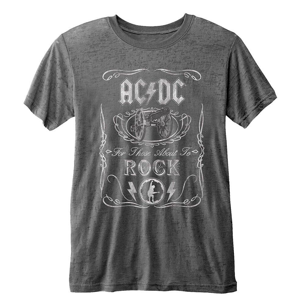 Image of Acdc Cannon Swig Tshirt Damen Grau S