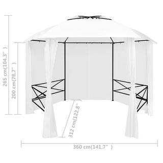 VidaXL Chapiteau de jardin tissu  