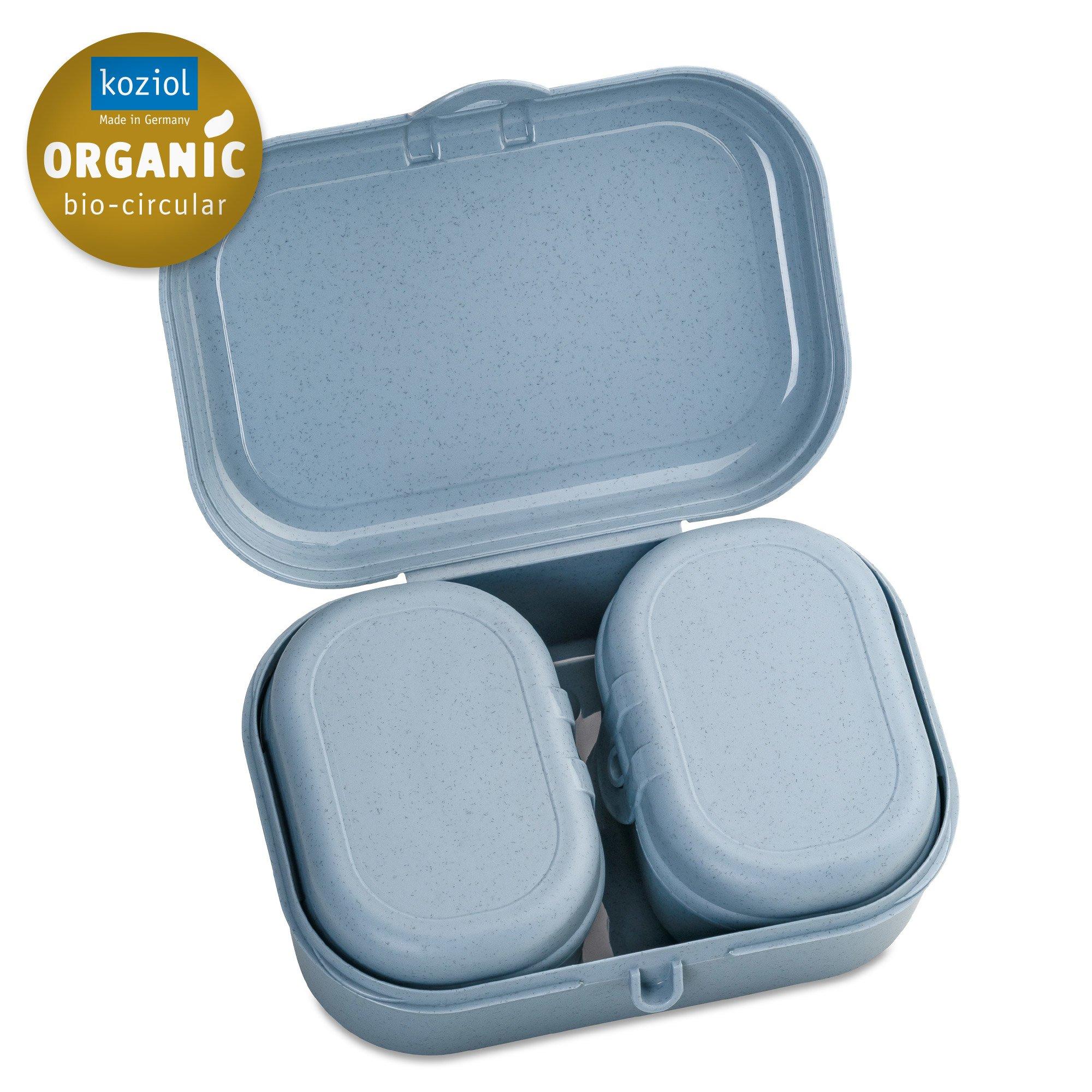 koziol  koziol PASCAL READY MINI Set per borsa portapranzo Blu 3 pz 