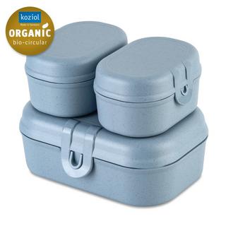 koziol  koziol PASCAL READY MINI Set per borsa portapranzo Blu 3 pz 