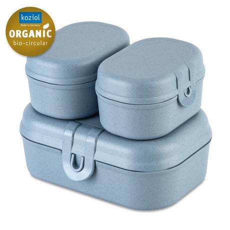 koziol  koziol PASCAL READY MINI Set per borsa portapranzo Blu 3 pz 