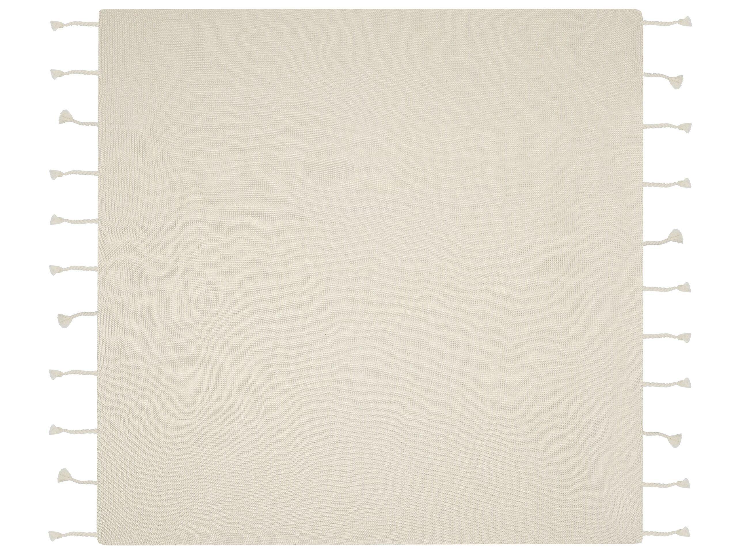 Beliani Nazilli Coperta Morbida in Cotone Scandinavo  