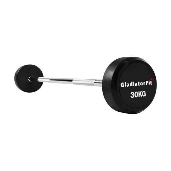 GladiatorFit  Haltère Long Caoutchouc 