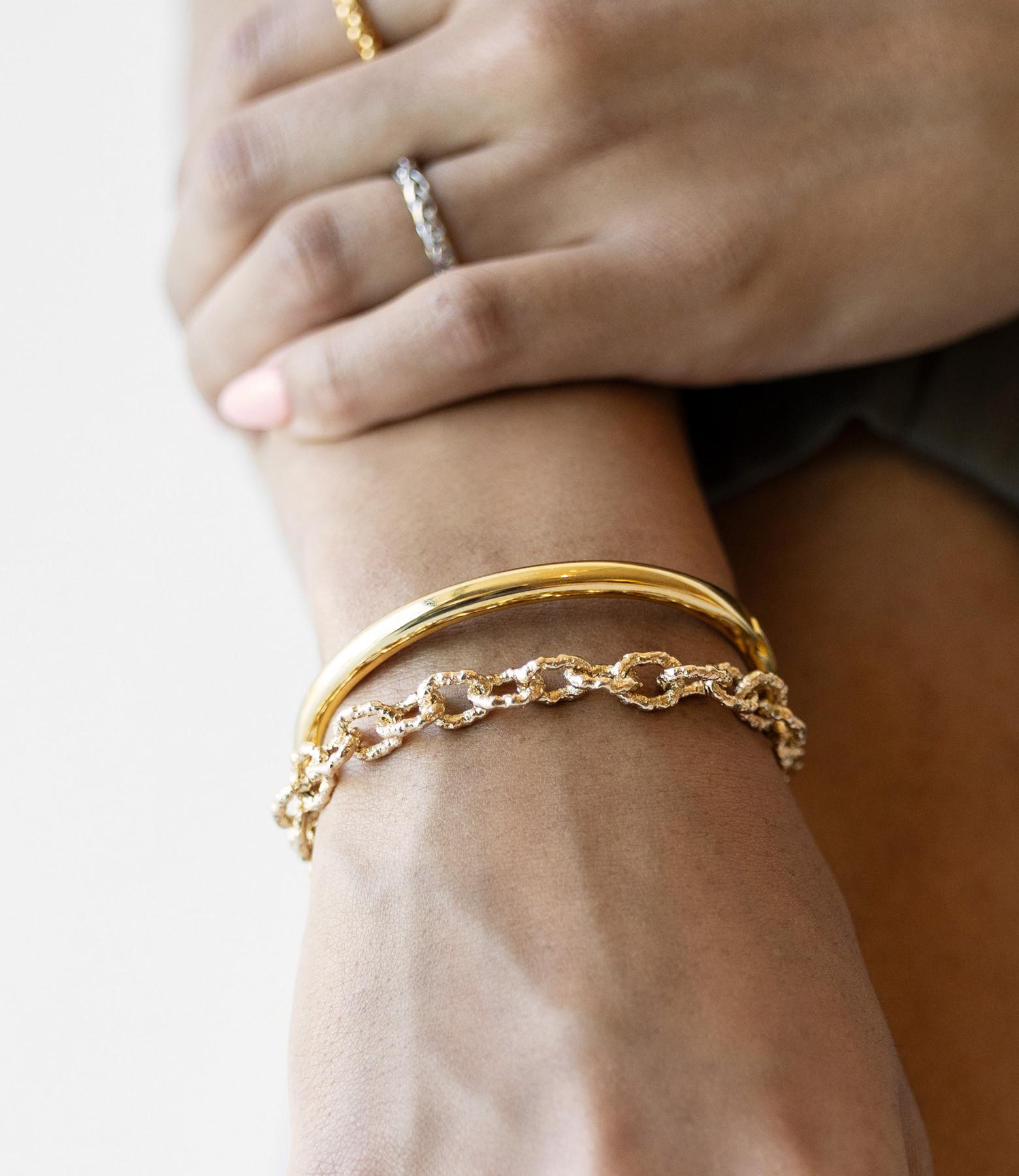 PHANTASYA  Volcano Armband 2240 Rhodiniert 